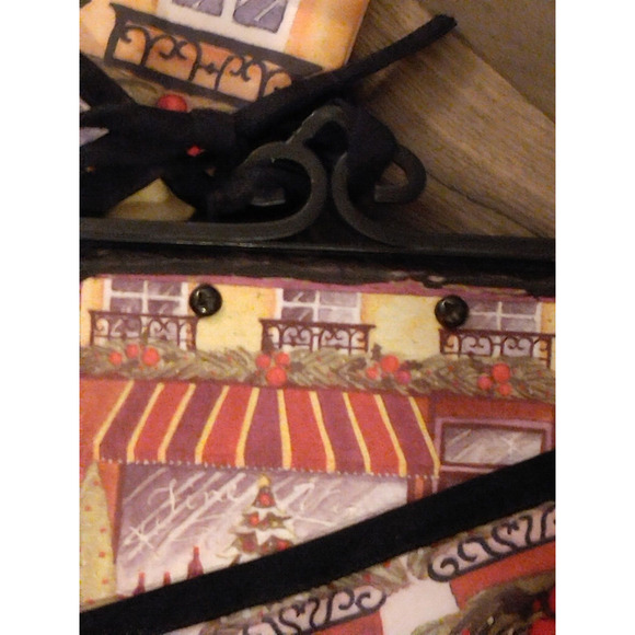 J. Brinley La Patisserie Deli Christmas Oven Mitt Trivet Wine Bag 4 Pc Set NWOT - Picture 2 of 5